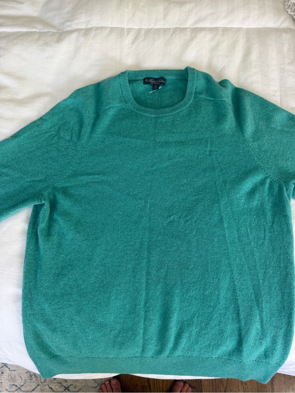 Brooks Brothers Women’s Crewneck Sweater in Teal Green - Picture 2 of 8